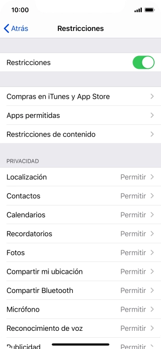 Pulsa la flecha hacia la izquierda.