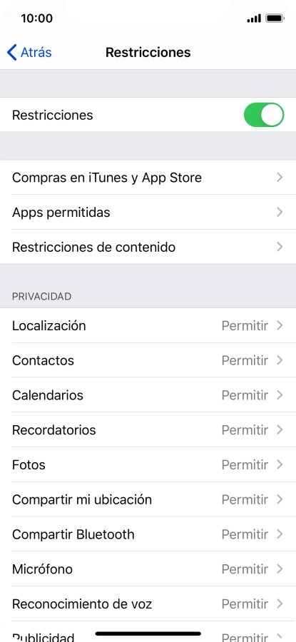 Pulsa la flecha hacia la izquierda.