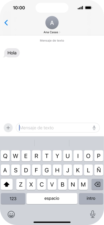 Desliza el dedo hacia arriba desde la parte inferior de la pantalla para terminar y volver a la pantalla de inicio.