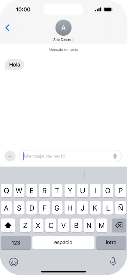 Desliza el dedo hacia arriba desde la parte inferior de la pantalla para terminar y volver a la pantalla de inicio.