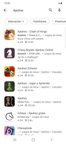 Pulsa la app deseada.