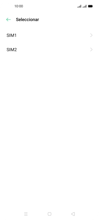 Pulsa la tarjeta SIM deseada.