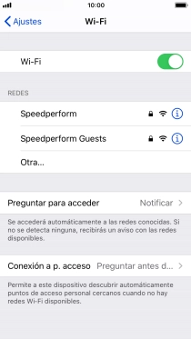 Pulsa la red wifi deseada e introduce la contraseña de esta red.