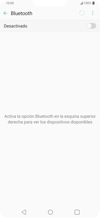 Pulsa el indicador para activar la función.