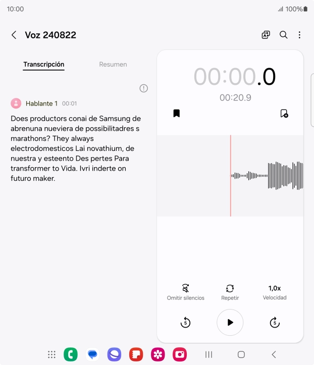 Si deseas ver un resumen del texto, pulsa Resumen.