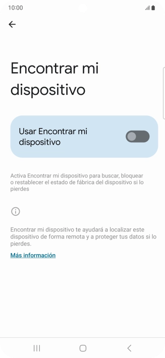 Pulsa el indicador junto a 