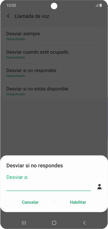 Introduce +34600132000 y pulsa Habilitar.