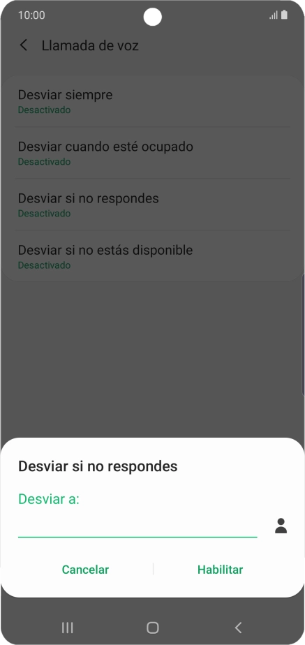 Introduce +34600132000 y pulsa Habilitar.