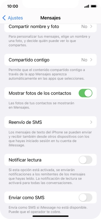 Pulsa el indicador junto a 