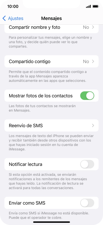 Pulsa el indicador junto a 