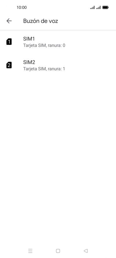 Pulsa la tarjeta SIM deseada.