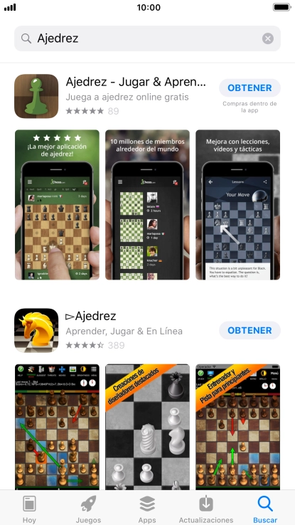Pulsa la app deseada.