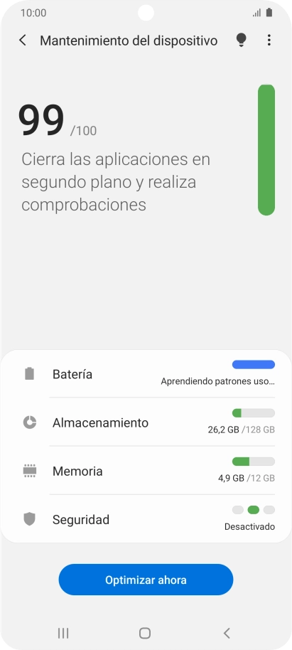 Pulsa Batería.