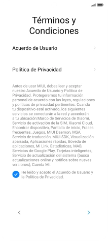 Pulsa la flecha hacia la derecha.