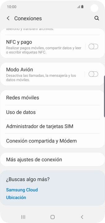 Pulsa Uso de datos.