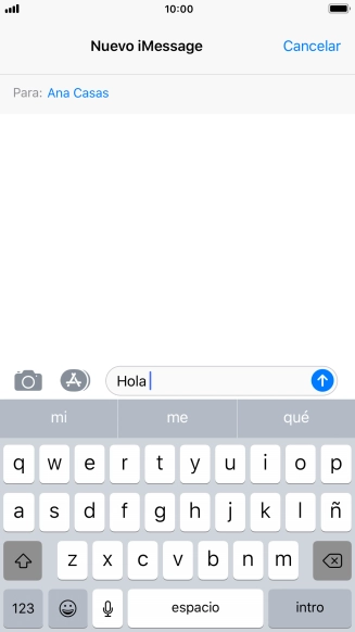 Pulsa el icono de enviar.