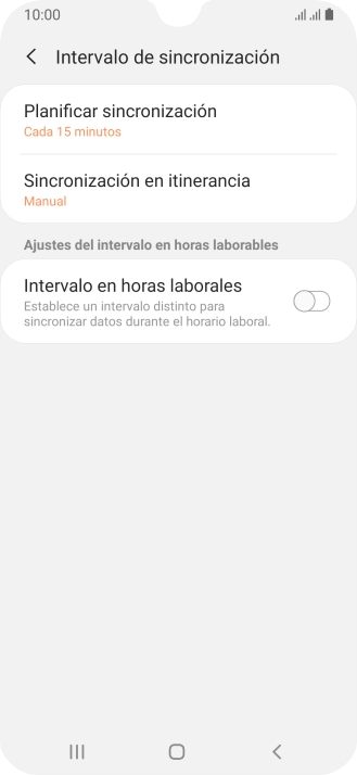 Pulsa Planificar sincronización.