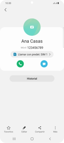 Pulsa la tecla de inicio para terminar y regresar a la pantalla de inicio.