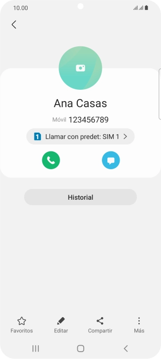 Pulsa la tecla de inicio para terminar y regresar a la pantalla de inicio.