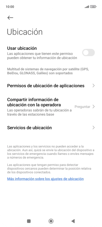 Pulsa el indicador junto a 
