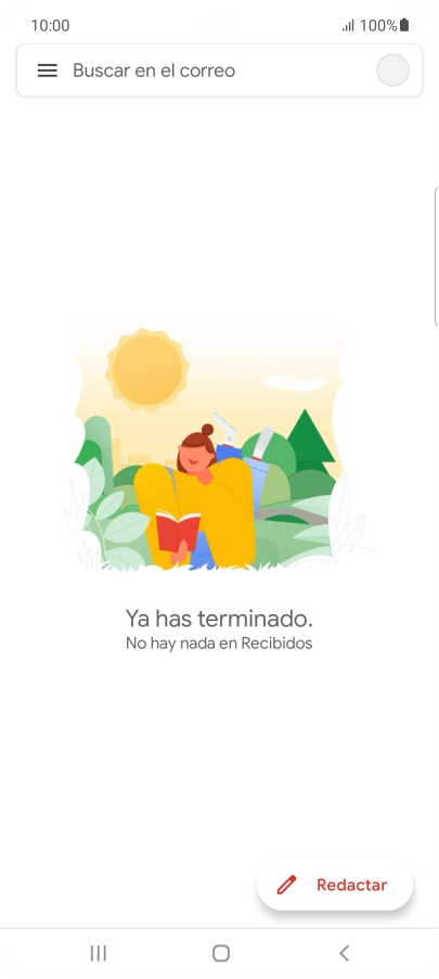 Pulsa el icono de cuenta de correo electrónico.