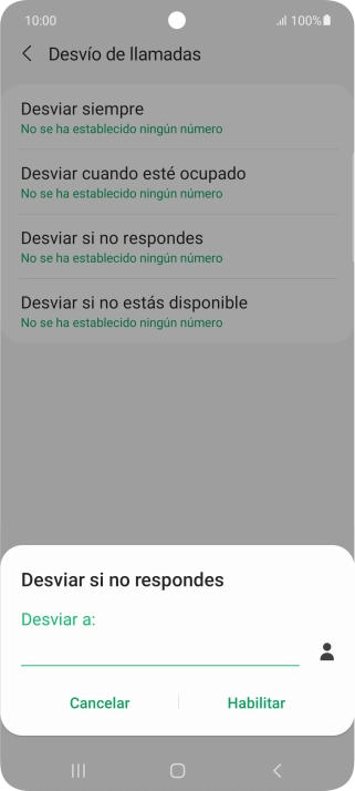 Introduce +34600132000 y pulsa Habilitar.