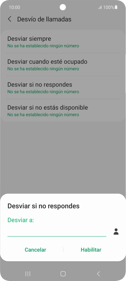 Introduce +34600132000 y pulsa Habilitar.