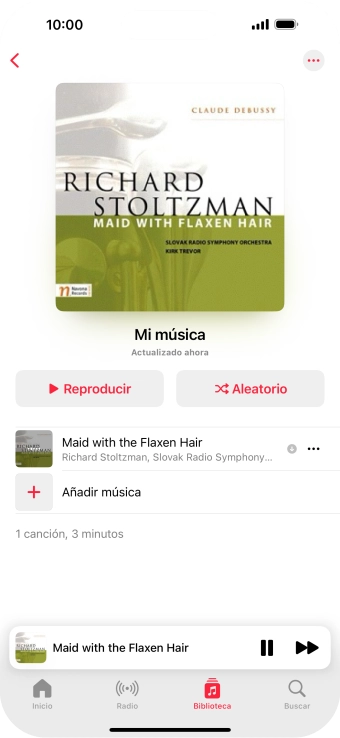 Pulsa el título de la canción.