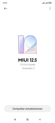 Pulsa Comprobar actualizaciones. Si hay una versión de software nueva disponible, aparecerá ahora en la pantalla. Sigue las indicaciones de la pantalla para actualizar el software del teléfono.