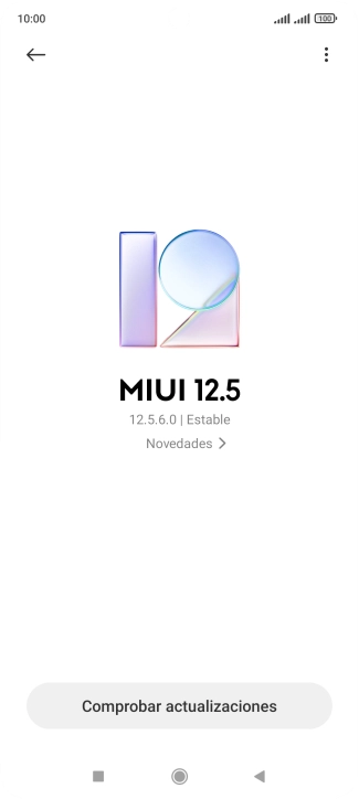 Pulsa Comprobar actualizaciones. Si hay una versión de software nueva disponible, aparecerá ahora en la pantalla. Sigue las indicaciones de la pantalla para actualizar el software del teléfono.