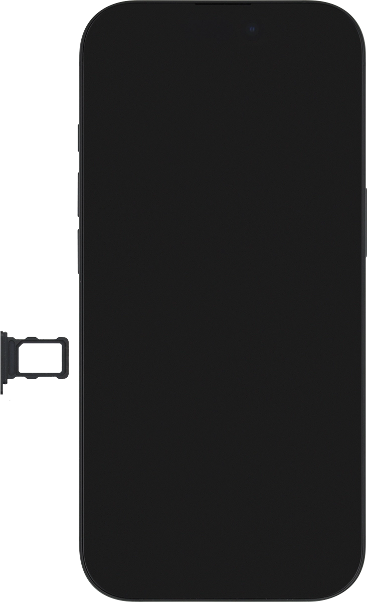 Gira la tarjeta SIM de modo que la esquina biselada de la tarjeta coincida con la esquina biselada de su contenedor.