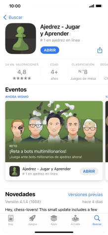 Desliza el dedo hacia arriba desde la parte inferior de la pantalla para terminar y volver a la pantalla de inicio.