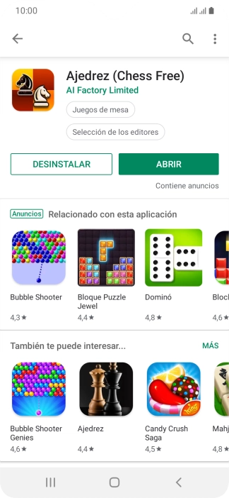 Pulsa la tecla de inicio para terminar y regresar a la pantalla de inicio.