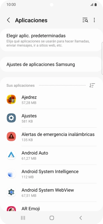 Pulsa la app deseada.