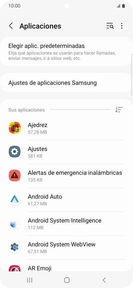 Pulsa la app deseada.