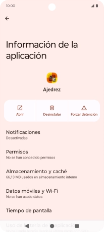 Pulsa Almacenamiento y caché.