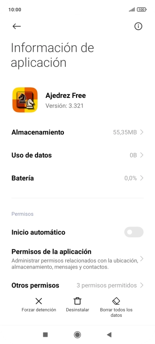 Pulsa la tecla de inicio para terminar y regresar a la pantalla de inicio.