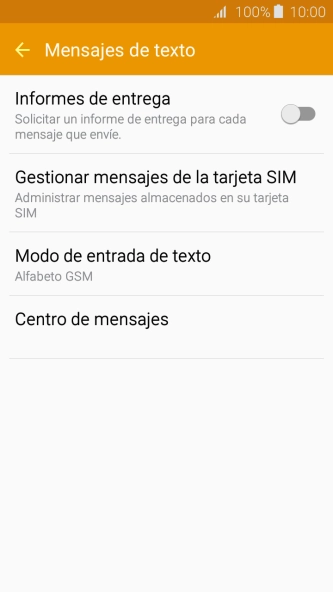 Pulsa Centro de mensajes.