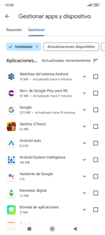 Pulsa la app deseada.
