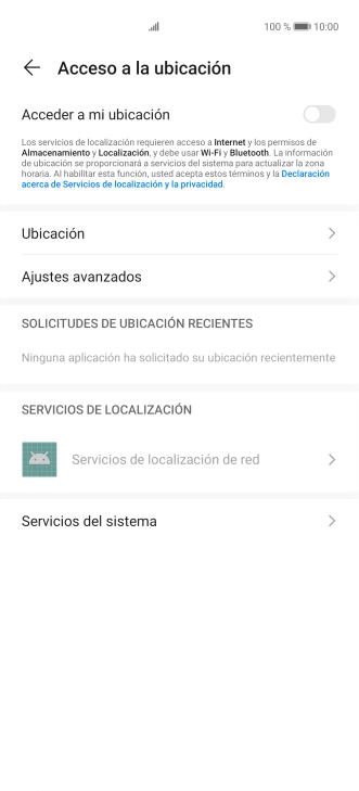 Pulsa el indicador junto a 