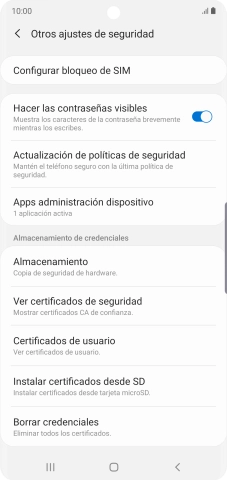 Pulsa Configurar bloqueo de SIM.
