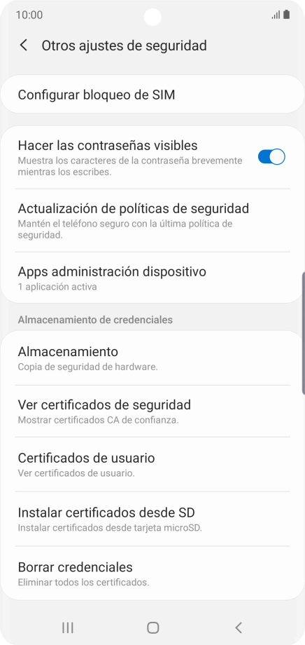 Pulsa Configurar bloqueo de SIM.