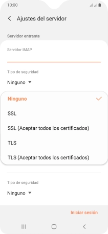 Pulsa Ninguno para desactivar la función.