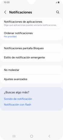 Pulsa Notificaciones de aplicaciones.
