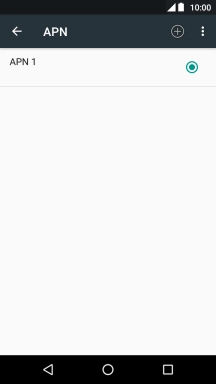 Pulsa el icono de nueva conexión de datos.