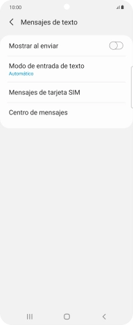 Pulsa Centro de mensajes.