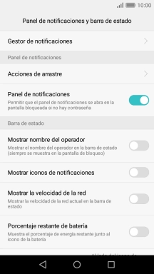 Pulsa Gestor de notificaciones.