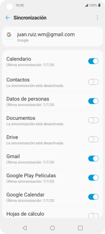 Pulsa el indicador junto a 