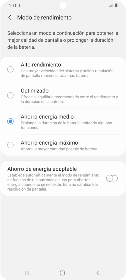 Pulsa la tecla de inicio para terminar y regresar a la pantalla de inicio.