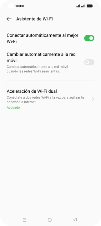 Pulsa el indicador junto a 